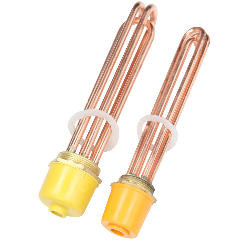 铜加热棒DN40/50空气能水箱电加热管工业大功率380V220V 6/9/12KW - 图3