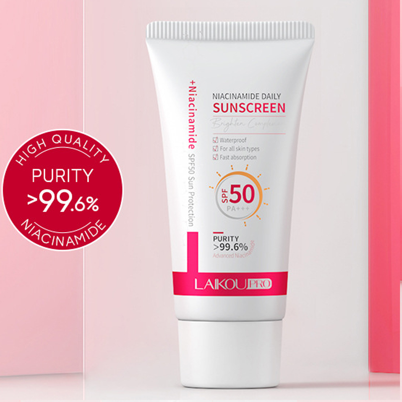 莱蔻防晒霜新版英文包装laikou sunscreen SPF50 PA+++隔离紫外线 - 图2