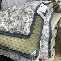 South Korea Export large goose warm suede bean quilted with machine washable ins retro small crushed flowers All cotton Spring and autumn Soybean Quilt