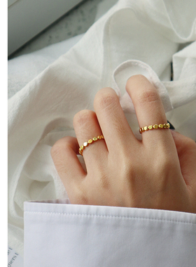 925纯银欧美圆珠链条女ins闺蜜