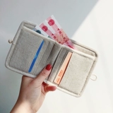 Милый бумажник, короткая сумка через плечо, складной картхолдер, кошелек, коллекция 2023, в корейском стиле