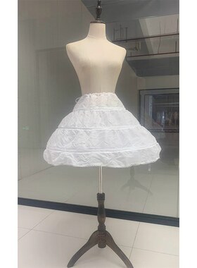 儿童裙撑45裙蓬裙衬裙女孩子礼服演出内撑蓬蓬裙带骨撑裙配饰