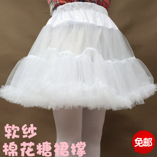 lolita软纱裙撑暴力无骨裙撑衬裙半身裙日常软妹蓬蓬裙cosplay - 图0