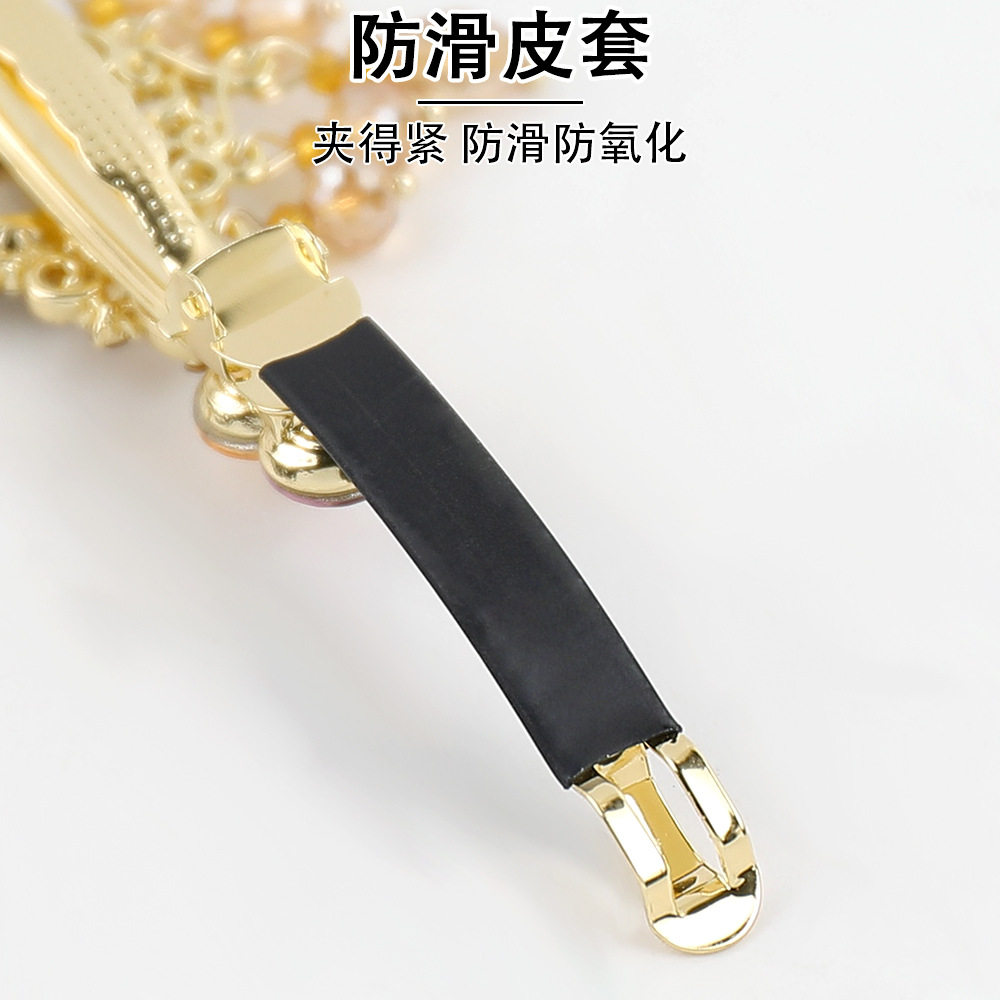 高级感水晶流苏弹簧夹复古宫廷风水钻发夹女后脑勺侧边夹头饰,淘宝优惠券,粉丝福利购,淘宝优惠卷