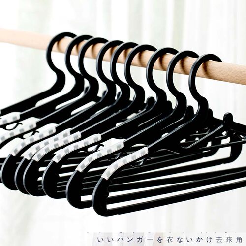 无痕衣架家用高品质外销日式防滑衣架衣挂衣撑加厚衣柜晾晒衣架 - 图1