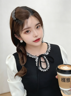水钻羽毛碎发整理发饰