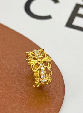 米勒珠宝男女款足金999黄金戒指