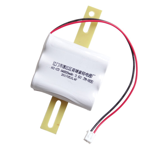 消防应急照明灯电池AA2.4V3.6V800mAh排形双头灯镍镉充电蓄电池组 - 图3