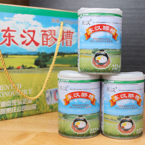 四川特产大竹东柳东汉醪糟甜酒曲月子糯米酒酿整件245gx12罐礼盒 - 图2