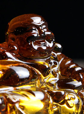 汽车摆件创意高档保平安弥勒佛像