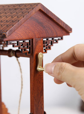 饮水思源办公红木送老外桌面摆件