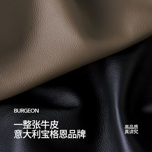 政府补贴意式极简真皮床2米x2米2大床主卧高端大气现代简约黑色床 - 图3