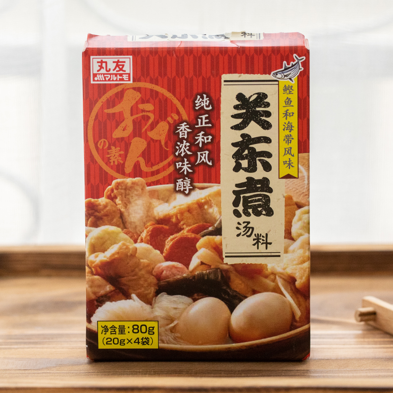 丸友关东煮汤料80g 粉末型日料调味料速食火锅底料海带鲣鱼风味