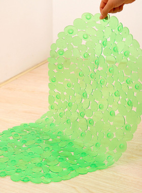 浴室鹅卵石防滑垫 带吸盘PVC浴缸垫淋浴房垫 卫生间洗澡防水脚垫