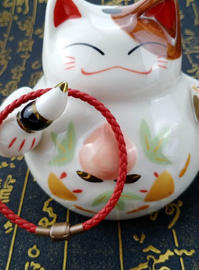 港版3mm皮绳手链红手绳