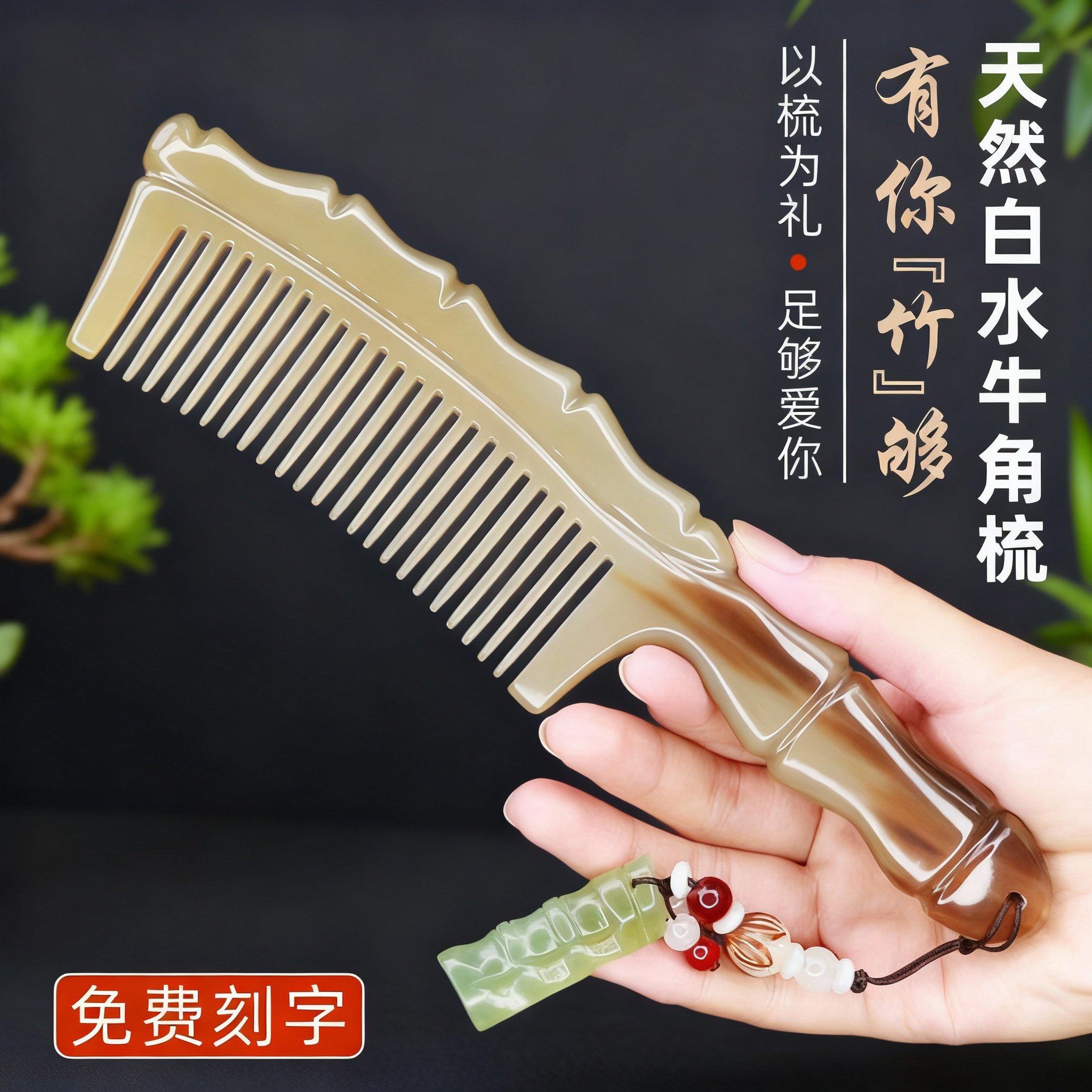 教师节礼物送老师女朋友送老婆免费刻字天然牛角实用婚庆伴手礼品