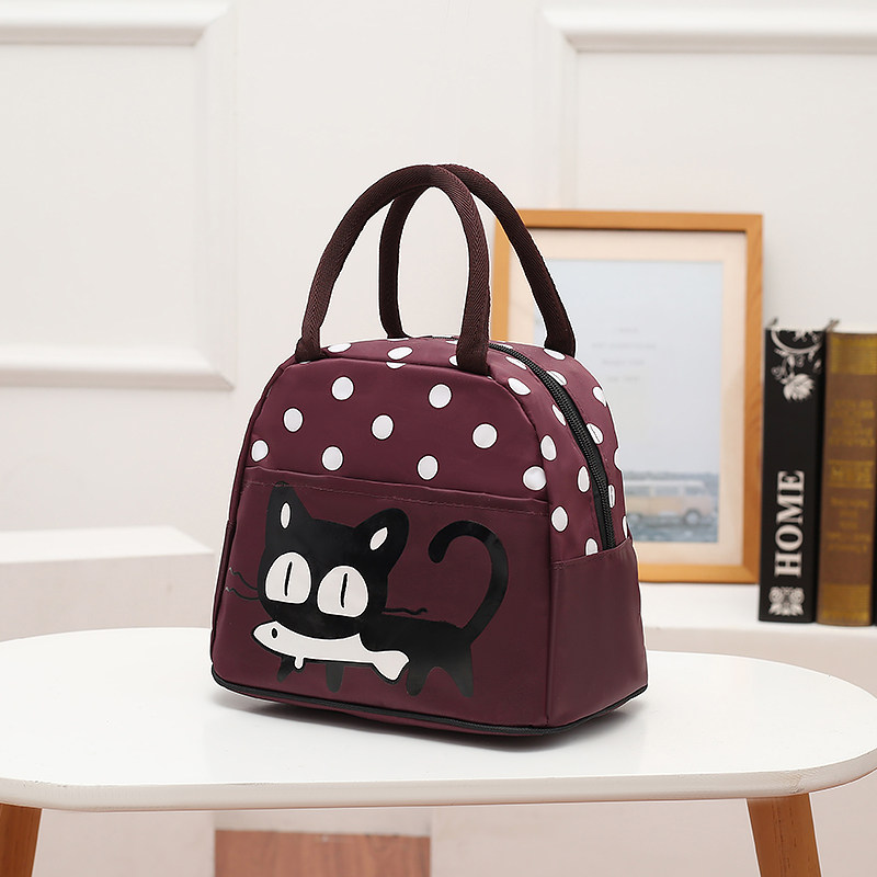 手提布包时尚卡通饭盒袋防水小方包学生便当包布包手拎袋妈咪包袋,淘宝优惠券,粉丝福利购,淘宝优惠卷