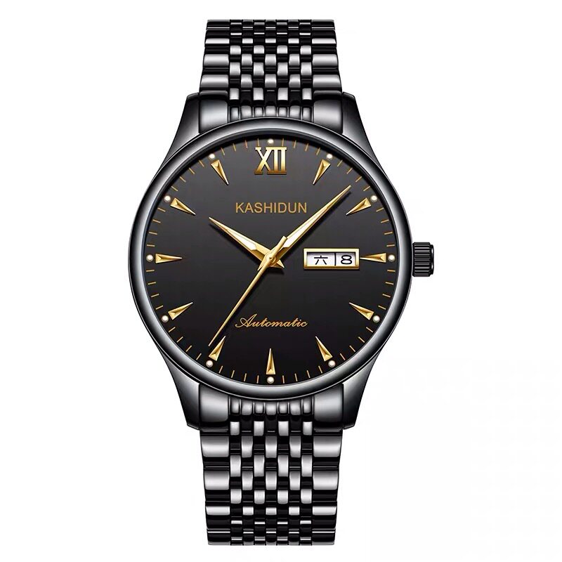 卡诗顿男士防水全自动镂空式机械表 卡诗顿天狼国产腕表