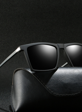 墨镜男女方形偏光炫彩司机眼镜太阳镜男潮人可配近视墨镜男士6388