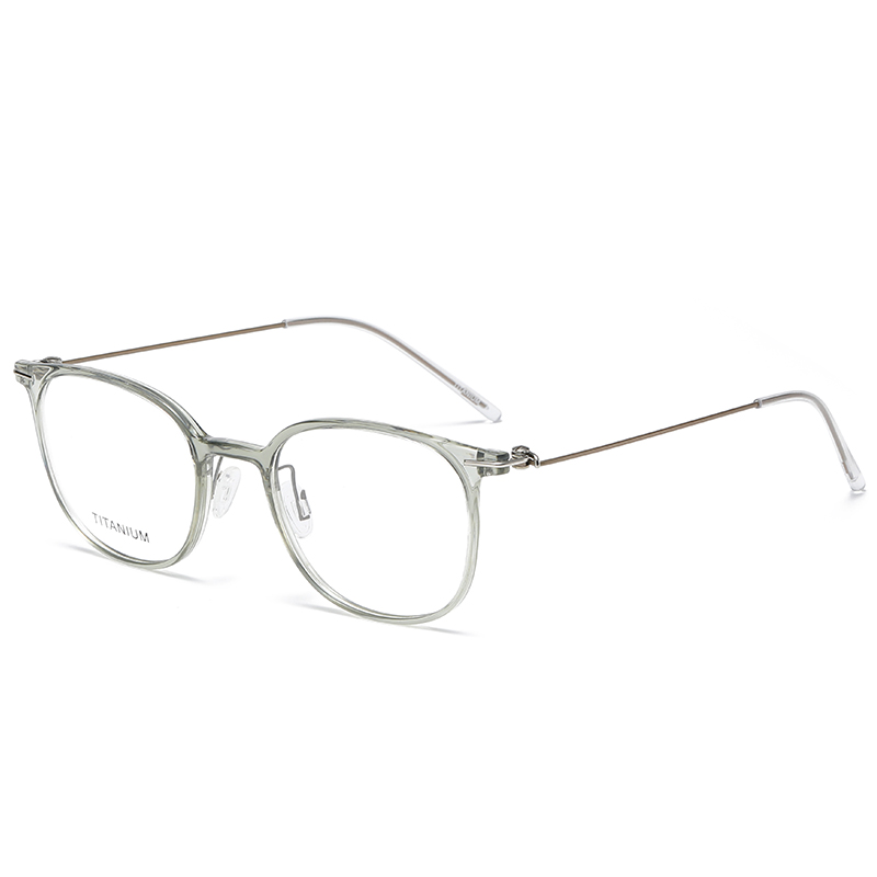 超轻细钛小圆脸眼镜框女透明近视眼镜架男平光可配变色度数防蓝光 - 图2