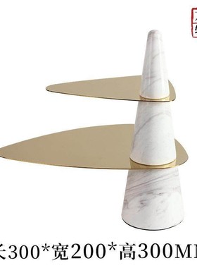 北欧简约轻奢黑色几何收纳水果盘