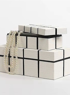 现代简约黑白格子售楼处半手工