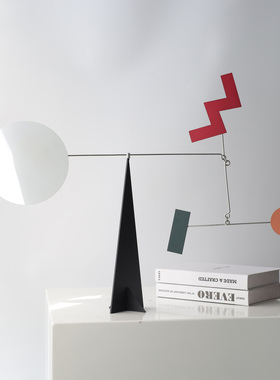 现代简约平衡艺术几何彩色摆设