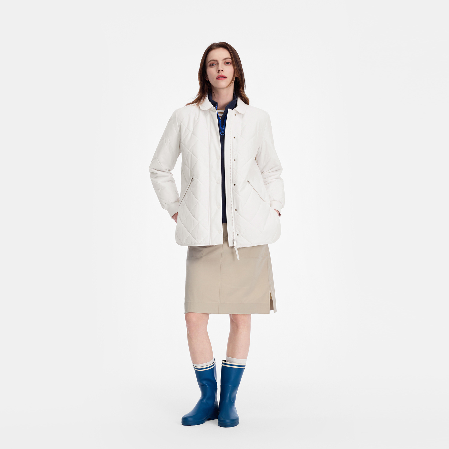 AIGLE艾高女士棉服外套PERTEX轻量户外防水透汽上衣25年冬季新品 - 图0