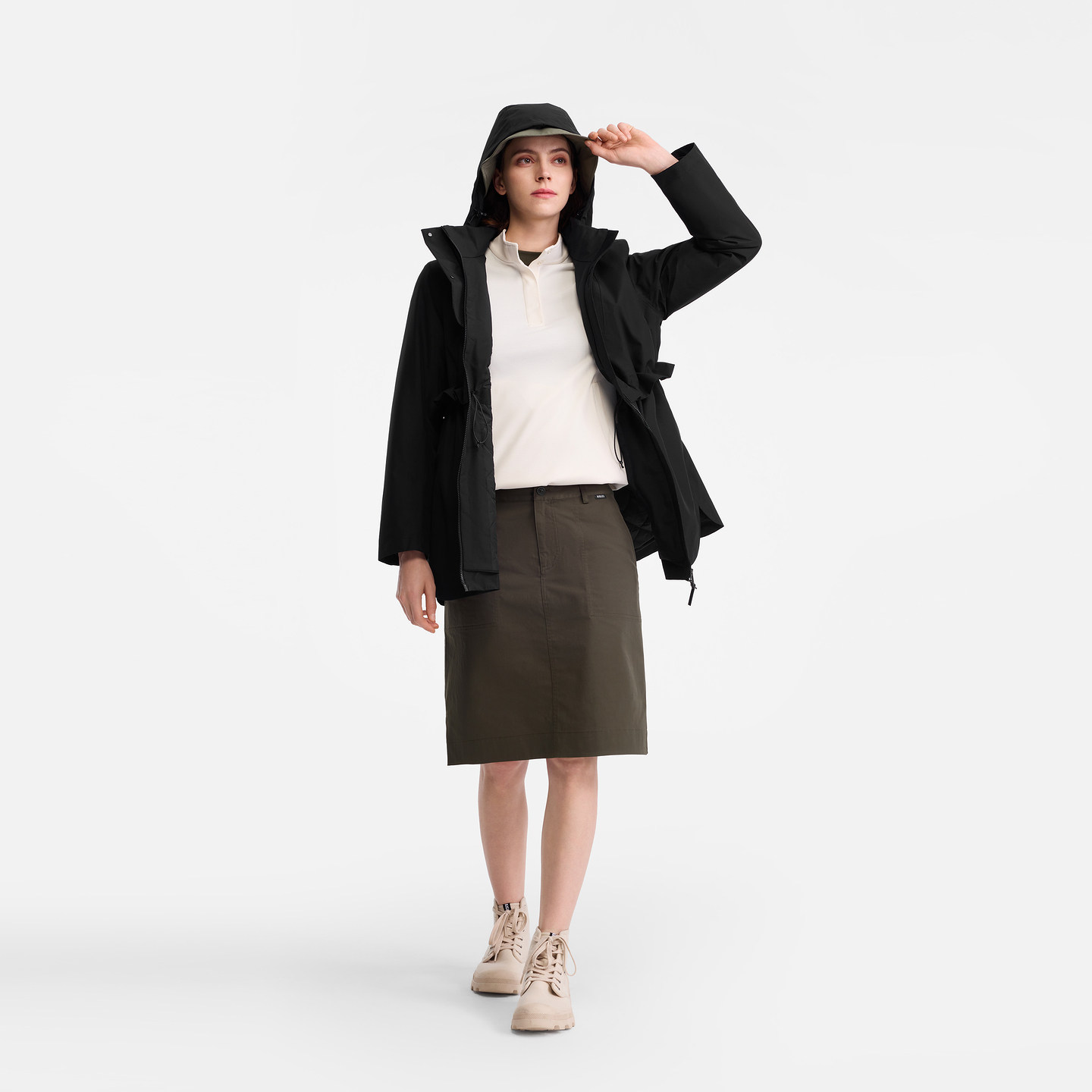 【李沁同款】AIGLE艾高女士棉服外套GORE-TEX防风防水棉袄BN91,淘宝优惠券,粉丝福利购,淘宝优惠卷