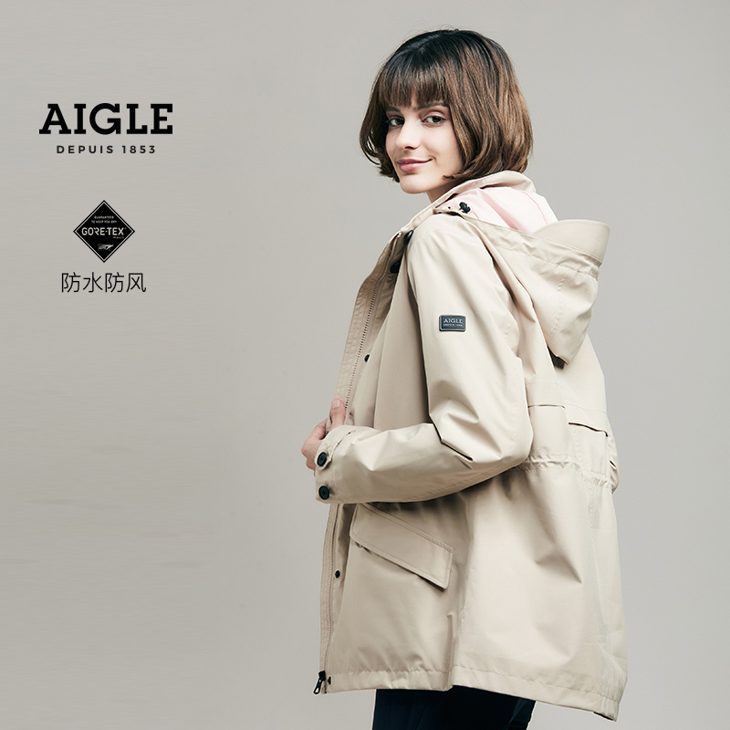 MIACCA 防水防风透汽夹克冲锋衣 GTX 女士 艾高 AIGLE 法国 MIACCA 防水防风透汽夹克冲锋衣 GTX 女士 艾高 AIGLE 法国