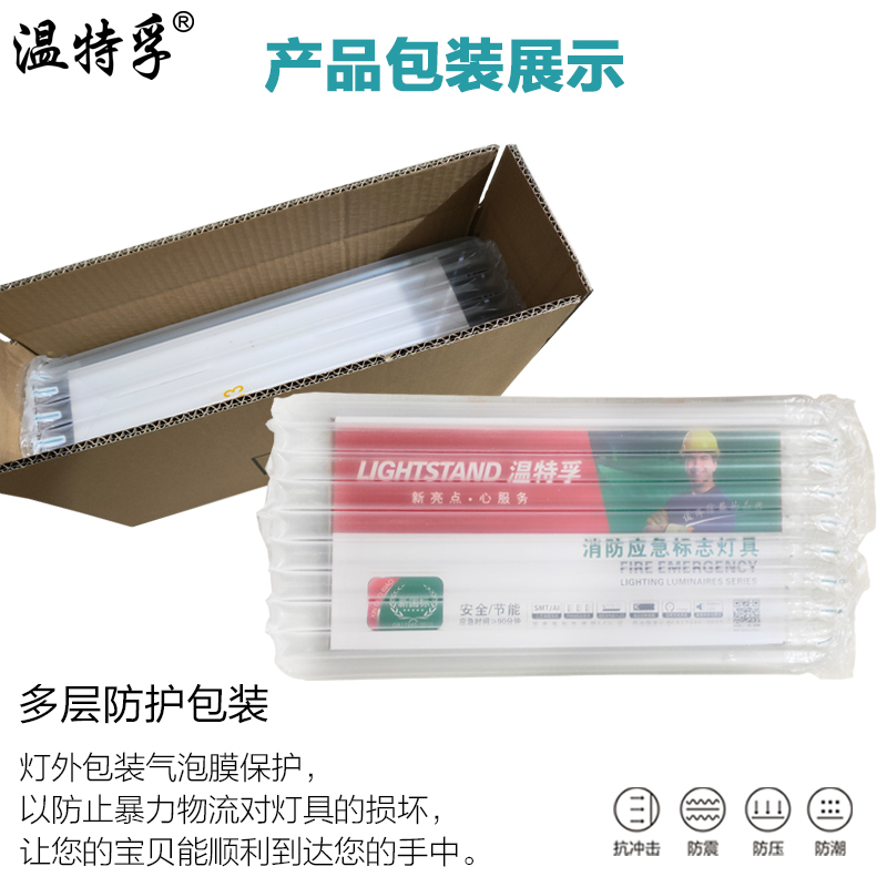 温特孚led新国标消防应急指示灯安全出口室内逃生通道疏散标志牌 - 图3