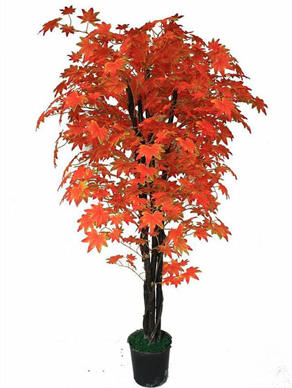 Japanese style simulated green plant large maple tree floor decoration