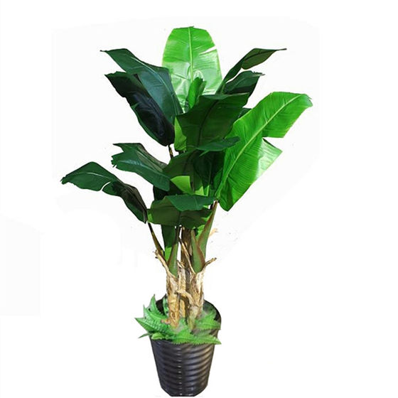 Simulated green plant banana tree floor decoration