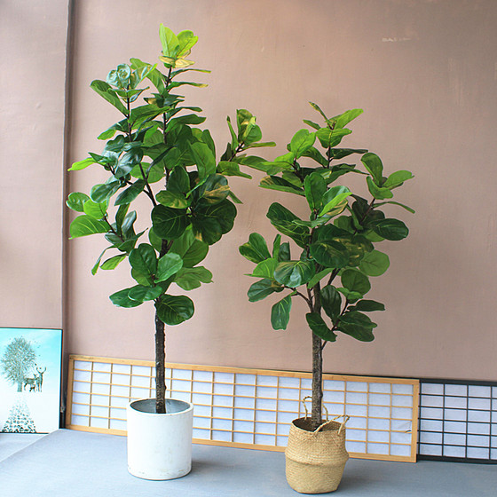 High-end Nordic style floor-standing floral tea room simulation plants
