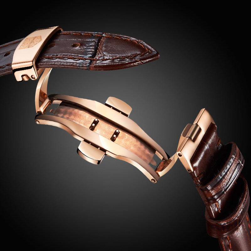 正品全自动镂空男士防水时尚机械表 威顿手表国产腕表