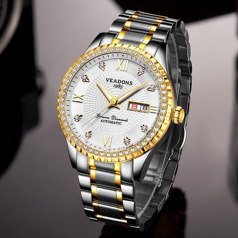 威顿男士防水2020全自动镂空机械表 威顿手表国产腕表