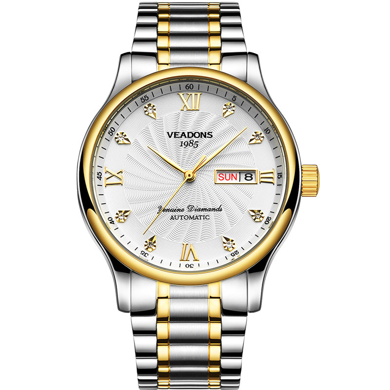 威顿男士2020新款防水全自动机械表 威顿手表国产腕表