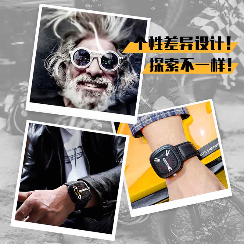 威顿全自动皮带男士防水时尚石英表 威顿手表国产腕表