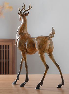 福鹿摆件一路平安家居装饰乔迁礼