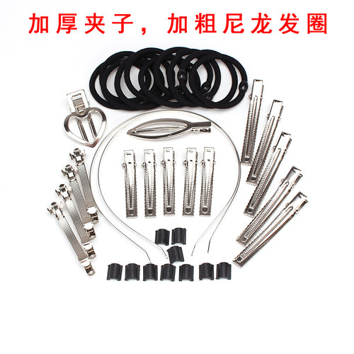 高贵典雅酒红黑色丝带套装 diy发饰材料包手工配件丝带发夹蝴蝶结 - 图3