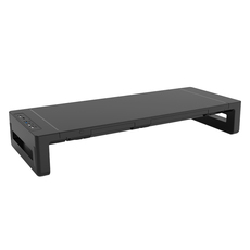 usb显示器增高架 crossline电脑显示器增高架带usb拓展坞rgb彩灯带抽屉收纳手机ipad平板置物架imac一体机笔记本台式屏幕托架