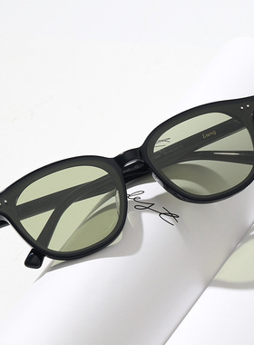 韩版墨镜女潮黄色橙色椭圆形太阳眼镜男墨镜女高级感ins