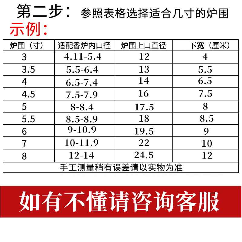 佛具用品加厚香托供佛香炉炉围财神招财进宝合金炉围香炉罩香灰托-图1