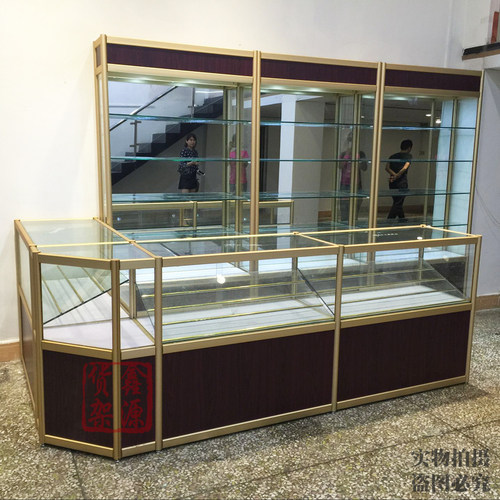 超市烟柜展柜展示柜玻璃柜台烟酒柜烟草烟柜木质柜台精品货架烟柜 - 图1
