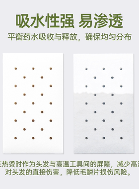 VIC+美发发廊专用一次性吸水网孔电发纸超薄冷热烫发定位纸卷发杠