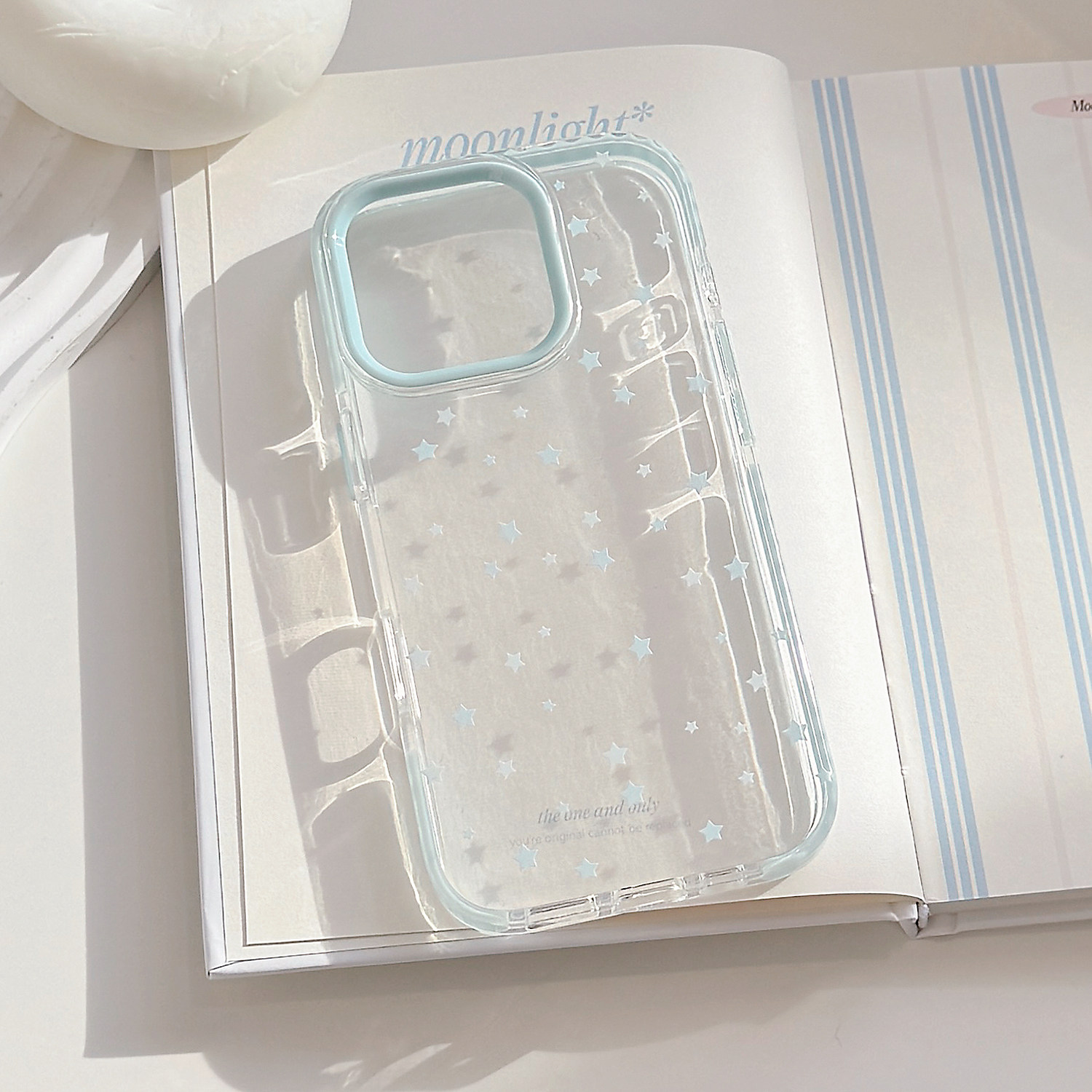 小众ins风蓝色满屏星星适用苹果17promax手机壳iphone16新款15pro女款14简约个性12小清新11全包软壳13保护套,淘宝优惠券,粉丝福利购,淘宝优惠卷