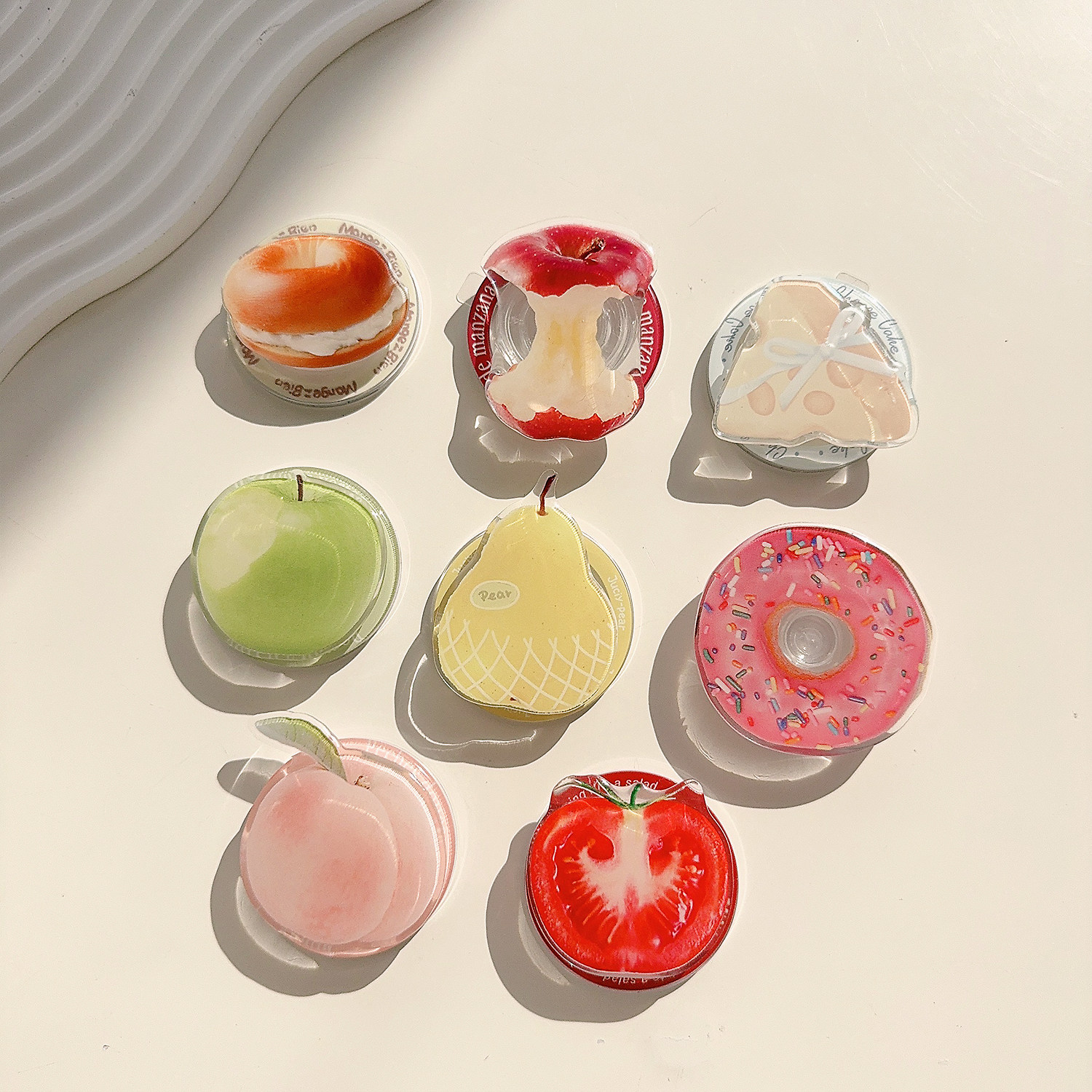 ins风小众食物水果适用MagSafe磁吸支架手机强力吸附新款小清新,淘宝优惠券,粉丝福利购,淘宝优惠卷