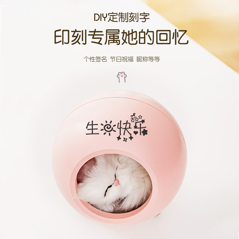 小猫咪小夜灯卧室床头睡眠少女ins创意氛围礼物可爱网红灯饰台灯