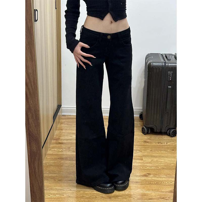 加绒加厚不贴腿黑色微喇叭牛仔裤女秋冬新款高腰显瘦垂感拖地裤子,淘宝优惠券,粉丝福利购,淘宝优惠卷