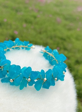 原创手镯水晶碎石手镯可甜少女